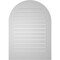 Ekena Millwork Round Top Surface Mount PVC Gable Vent: Functional, w/ 3-1/2"W x 1"P Standard Frame, 30"W x 42"H GVPRT30X4201SF - alternate 4